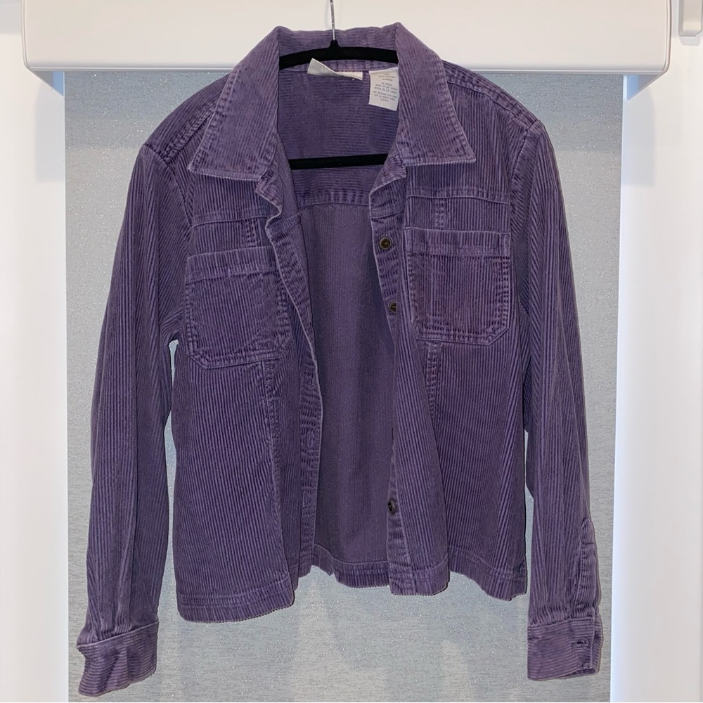 Dress Barn Lavender Corduroy Shacket